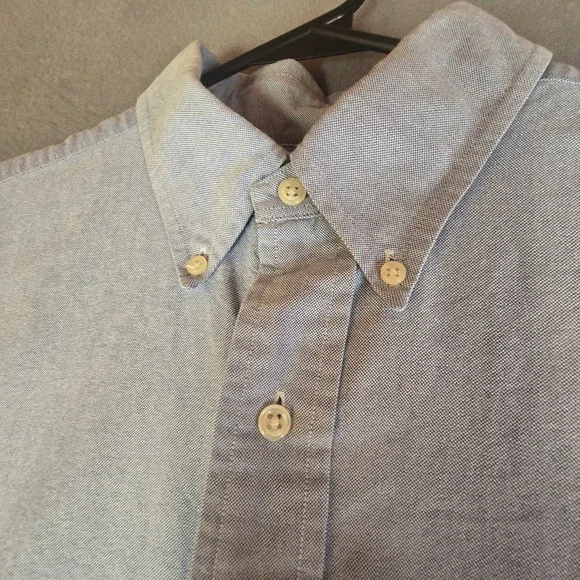 Ralph Lauren Blake Mens Large Blue Oxford Button Down Shirt Cotton Long Sleeve - Picture 8 of 16